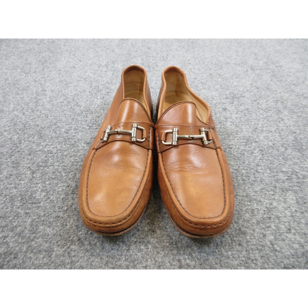 Mercanti Florentini Shoes Mens Adult Size 10‎ 1/2 Brown Leather Loafer Italy